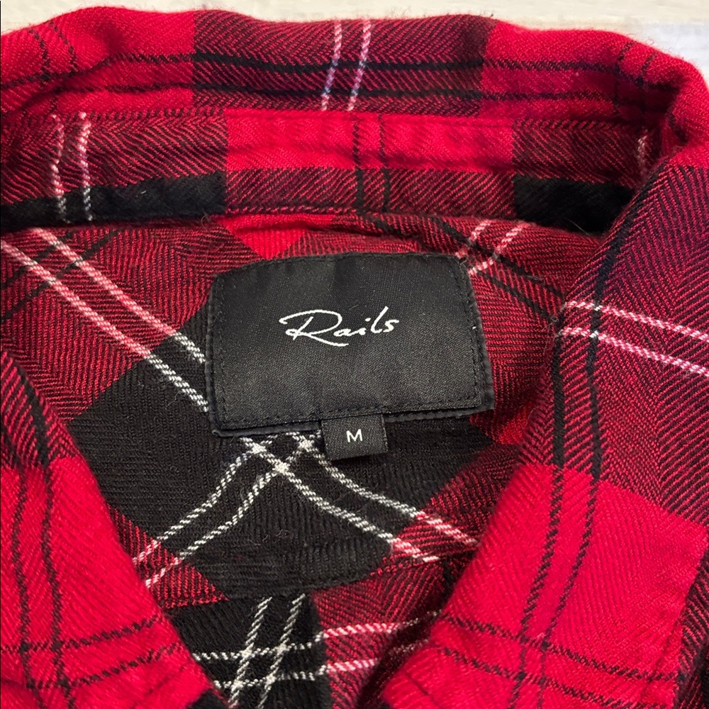 Rails Hunter Red/Tartan Button Down Shirt - Picture 6 of 16